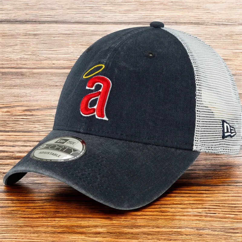 New Era Men's MLB Los Angeles Angels 9Forty Coop Truck 1971 Snapback Hats made by New Era