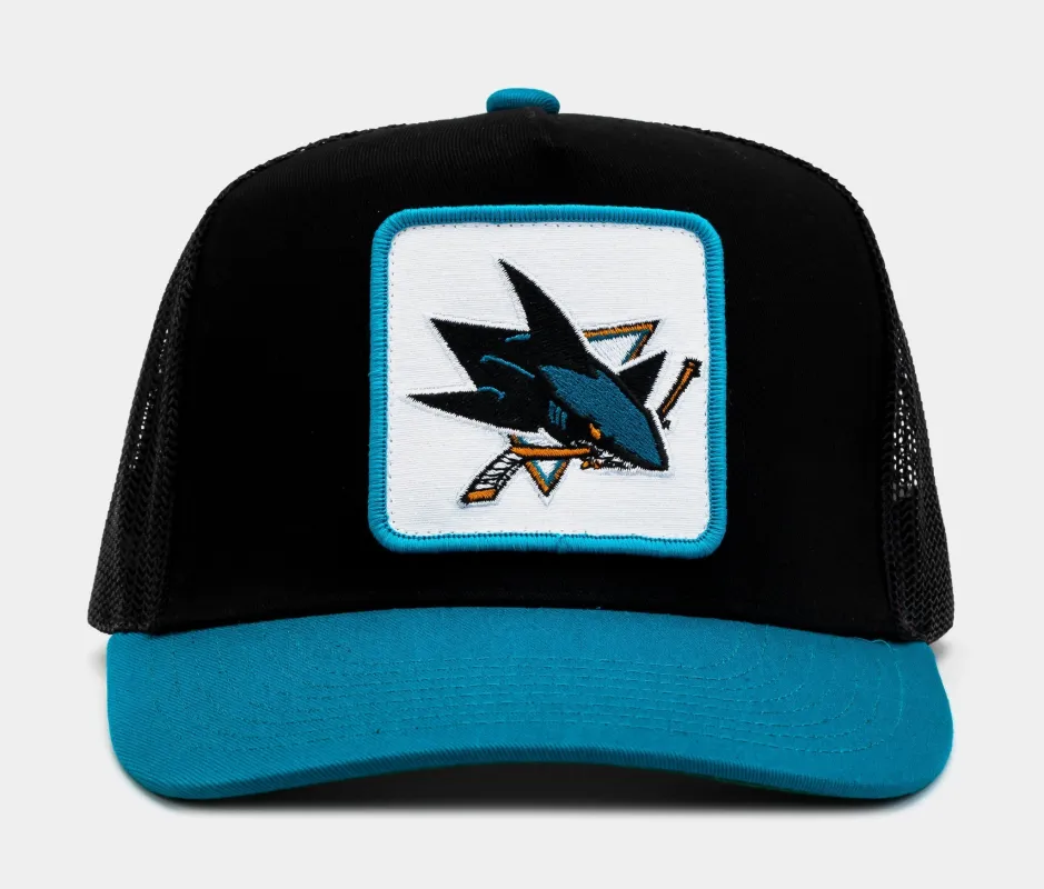 Mitchell & Ness Men's NHL Truck It Trucker Sharks Hats sold by Zulily