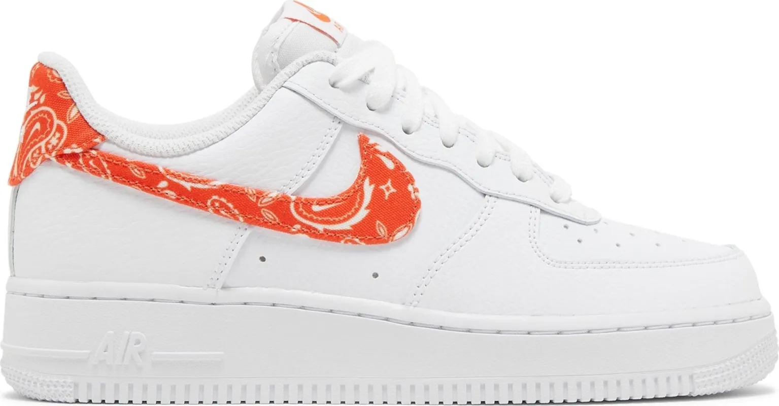 Nike Women's Air Force 1 Low 'Orange Paisley' Sneakers sold by Zulily