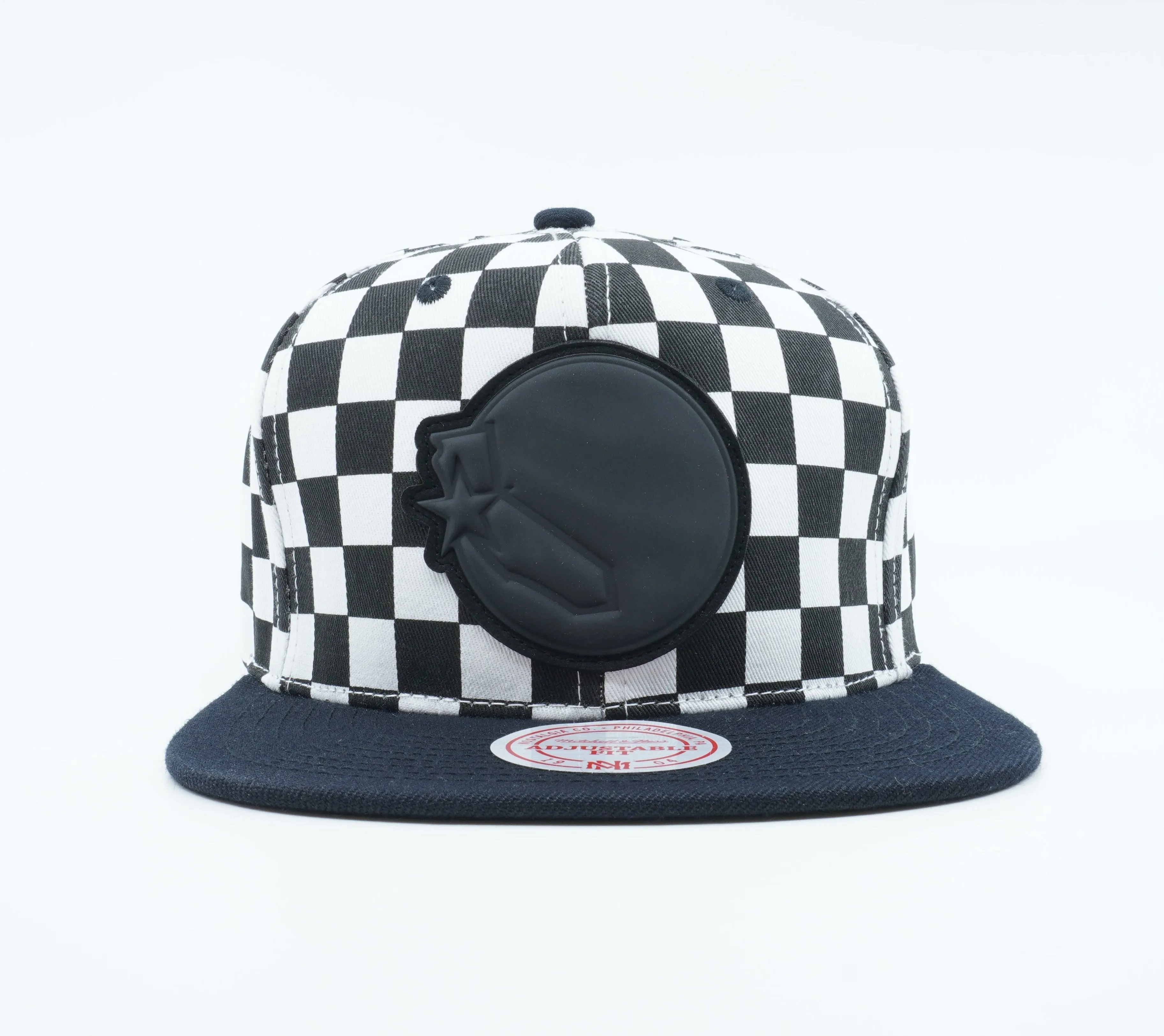 Mitchell & Ness Men's NBA Golden State Warriors Checked B&W Crow Snapback sold by Zulily product image thumbnail 2