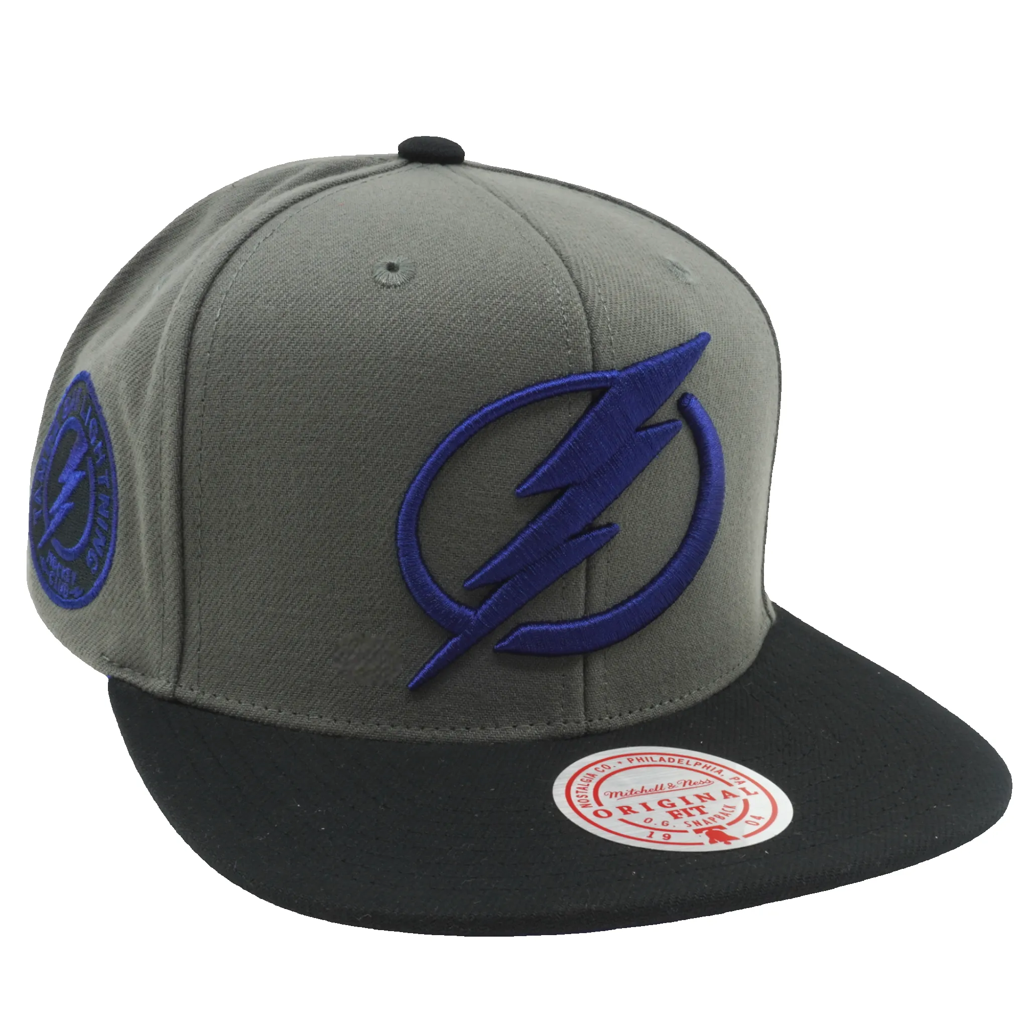 Mitchell & Ness Men's NHL Storm Front Snapback Lightning Grey sold by Zulily product image thumbnail 3