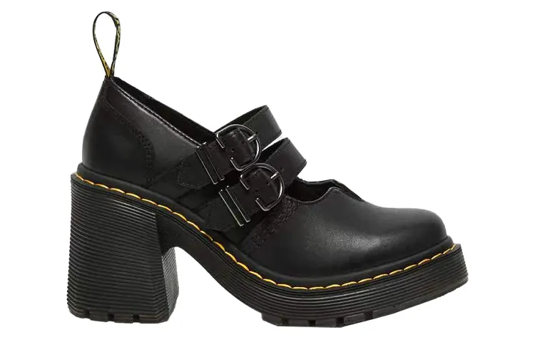 Dr. Martens Eviee Sendal Leather Heeled Shoes sold by Zulily