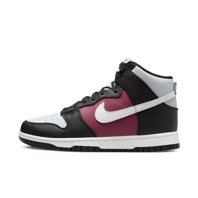 Nike Women's Dunk High 'Black Rosewood Pure Platinum' W Sneakers sold by Zulily