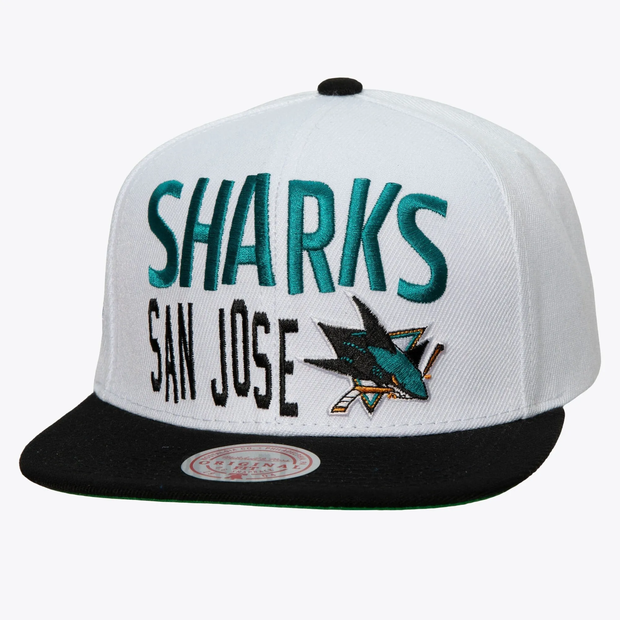 Mitchell & Ness Men's NHL Toss Up Snapback Sharks Snapback Caps sold by Zulily