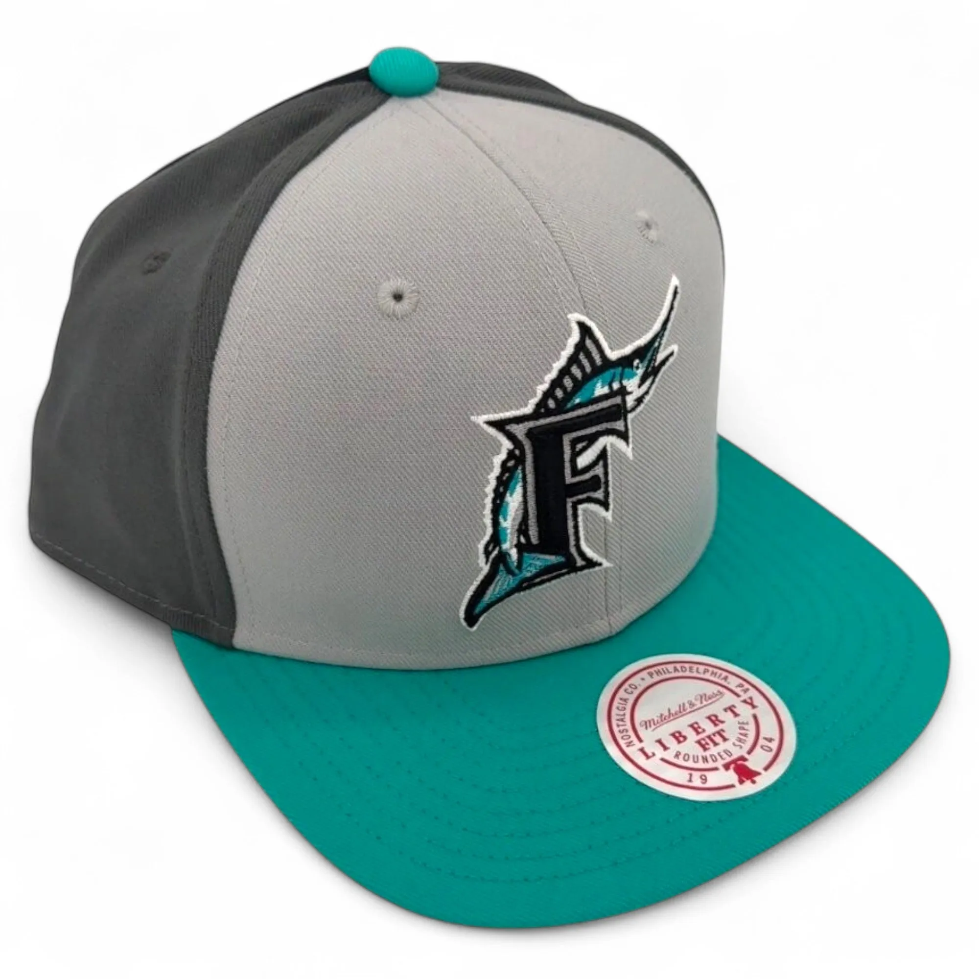 Mitchell & Ness Men's MLB Triple Play Liberty Snapback Coop Marlins Snapback Caps sold by Zulily product image thumbnail 3