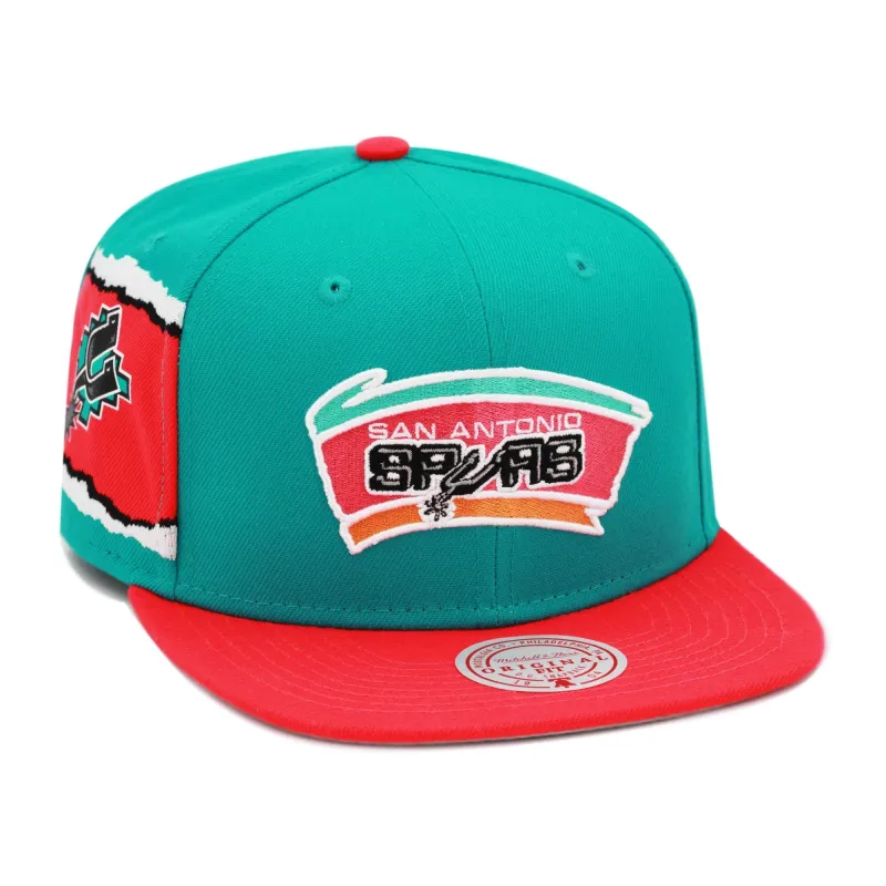 Mitchell & Ness Men's NBA San Antonio Spurs Jumbotron Snapback made by Mitchell & Ness