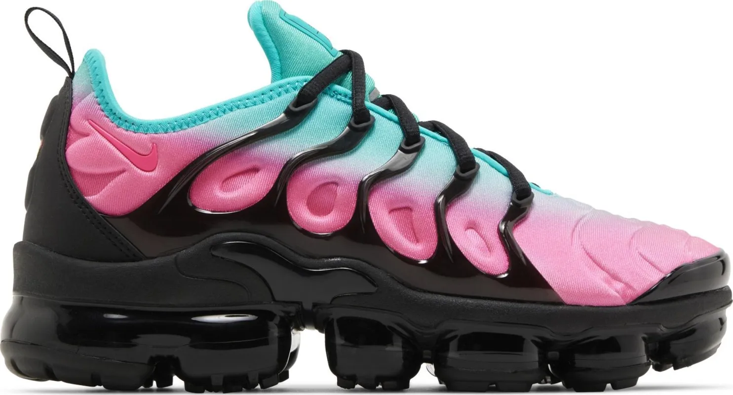 Nike Women's Air Vapormax Plus 'Pink Blast Clear Jade' Sneakers made by Nike