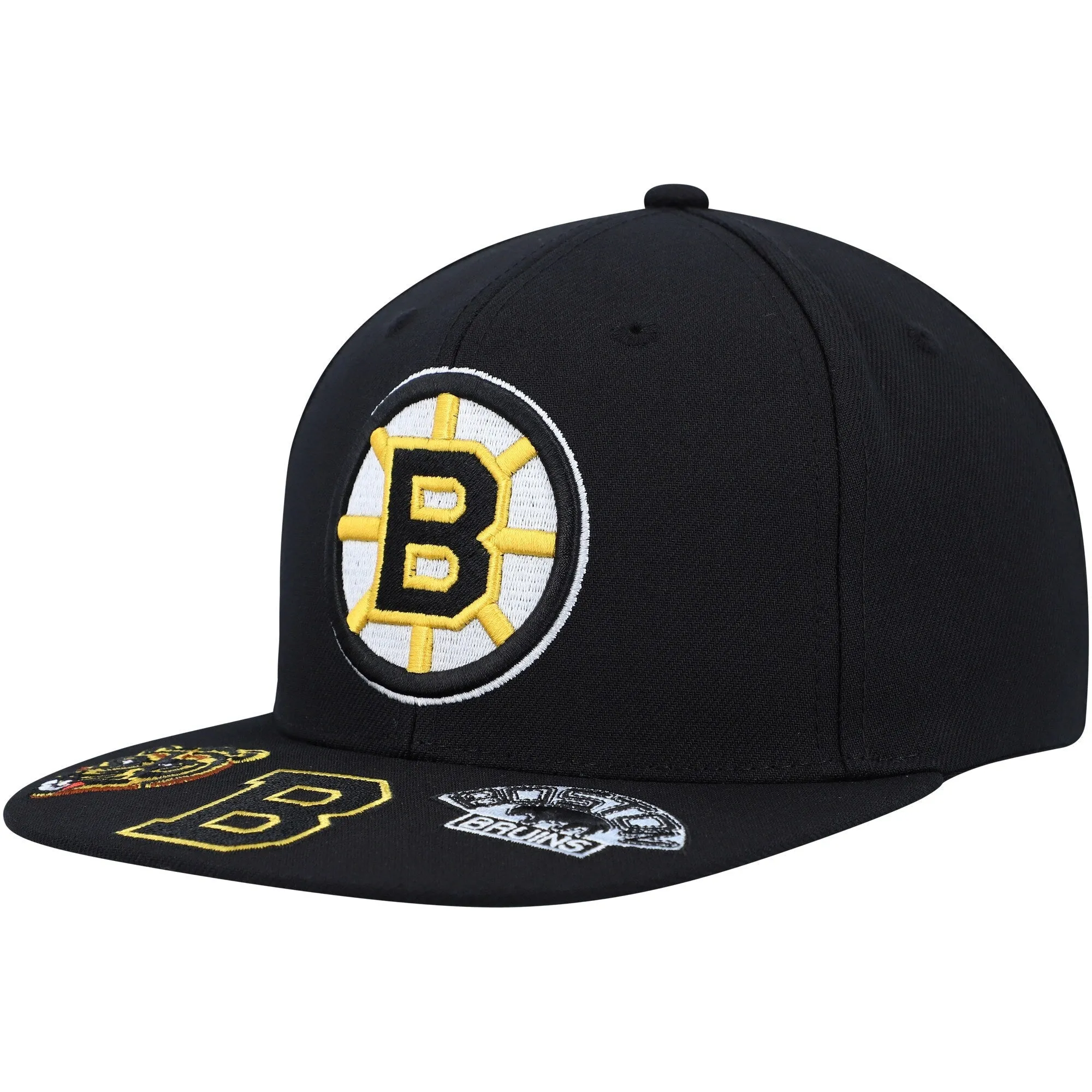 Mitchell & Ness Men's NHL Vintage Hat Trick Snapback Bruins Hats sold by Zulily