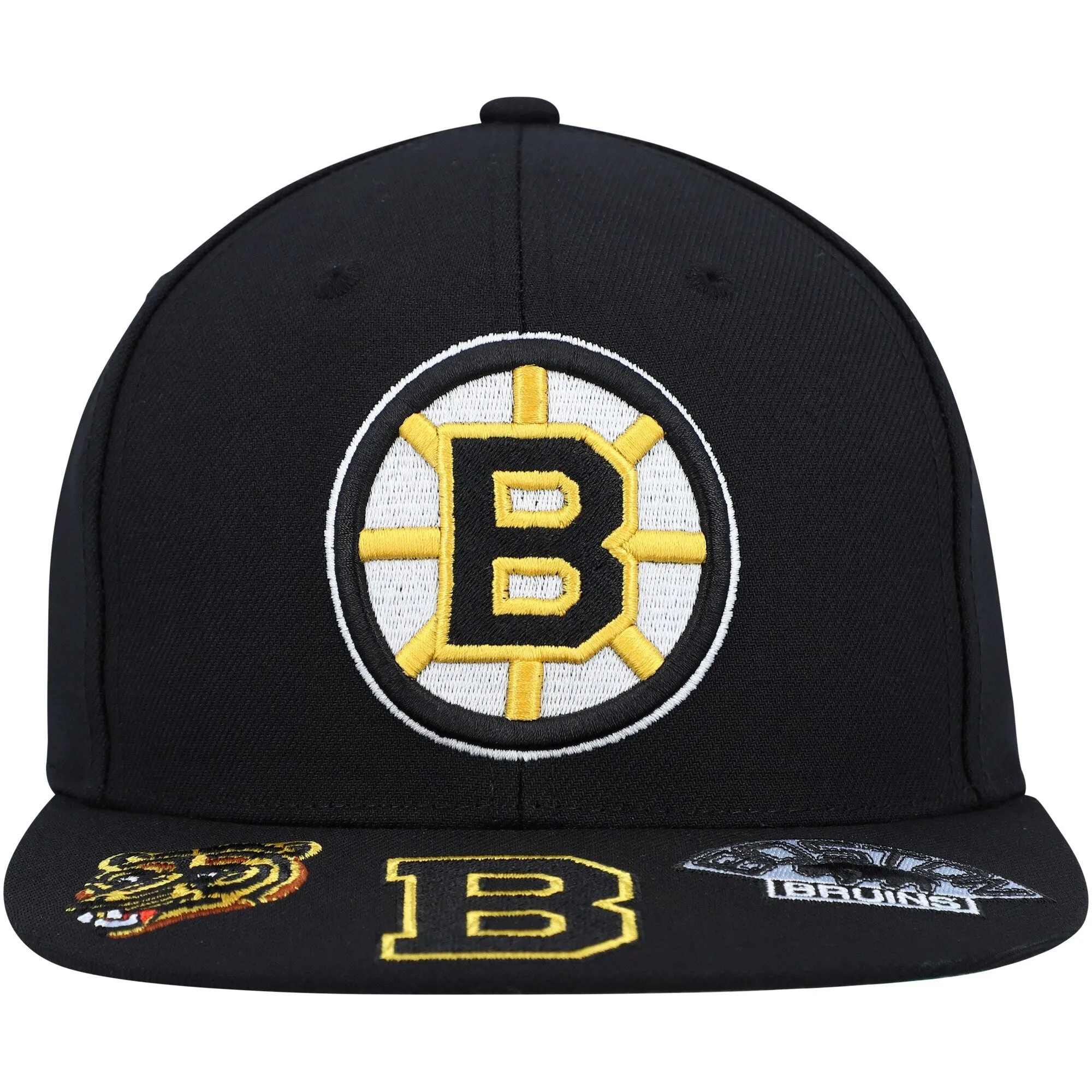 Mitchell & Ness Men's NHL Vintage Hat Trick Snapback Bruins Hats sold by Zulily product image thumbnail 2
