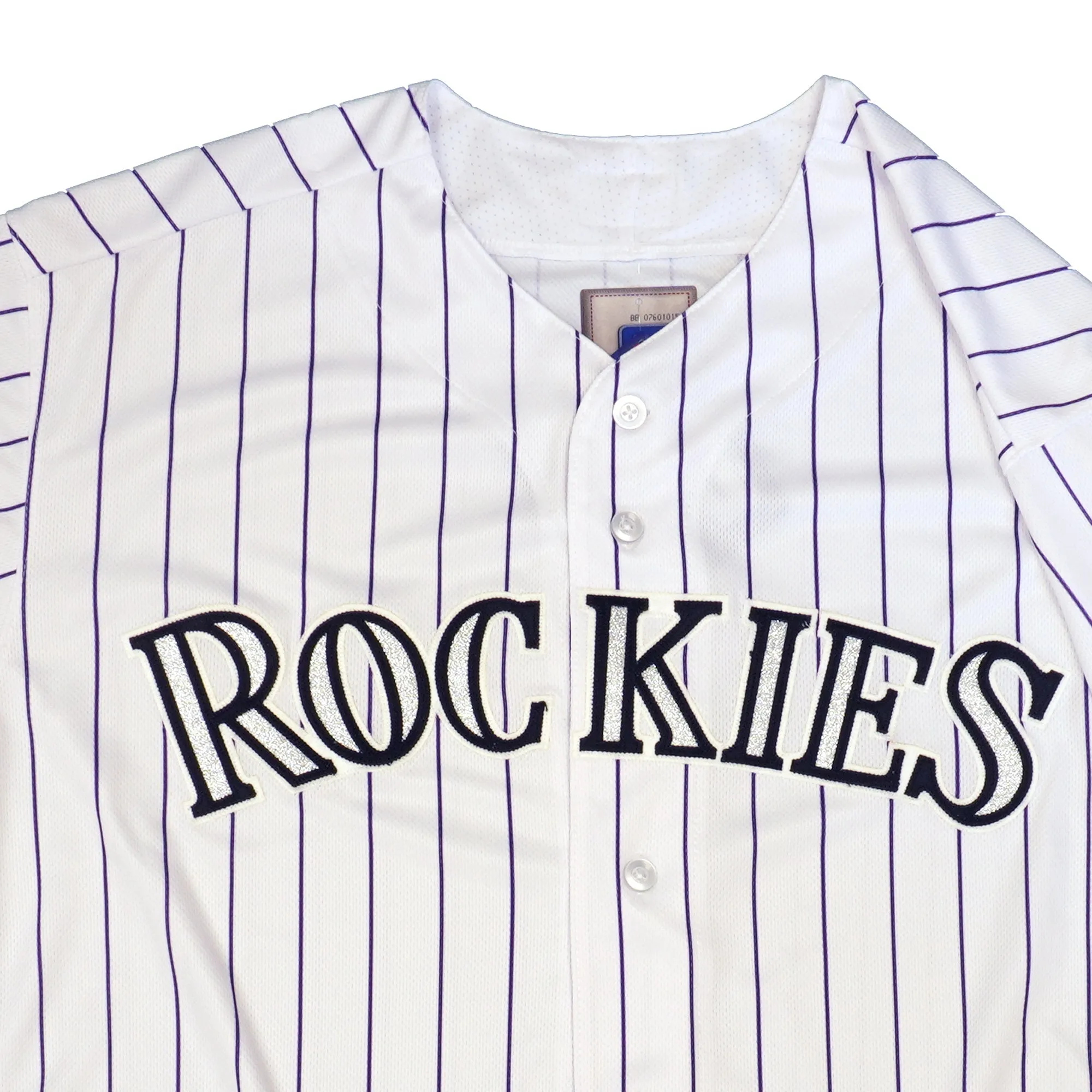 Majestic Men's MLB Colorado Rockies Authentic On Field Flex Base Jersey White sold by Zulily product image thumbnail 2