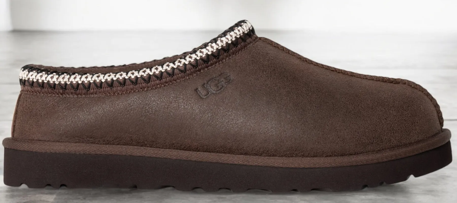 UGG Men's Tasman Distressed Slipper 'Burnt Cedar' Shoes made by UGG