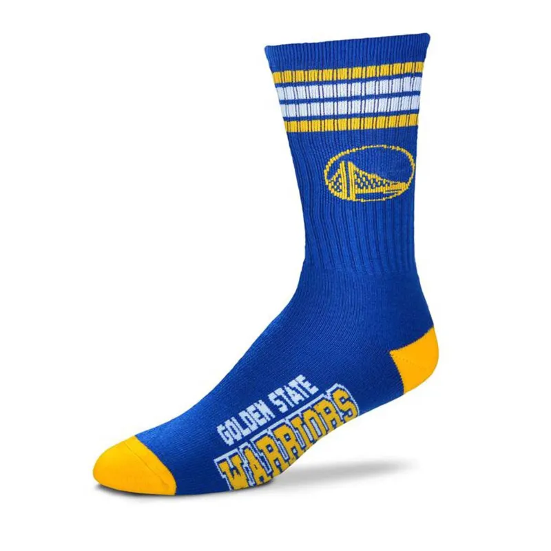 Fbf Men's NBA Golden State Warriors 4 Stripe Deuce Socks sold by Zulily