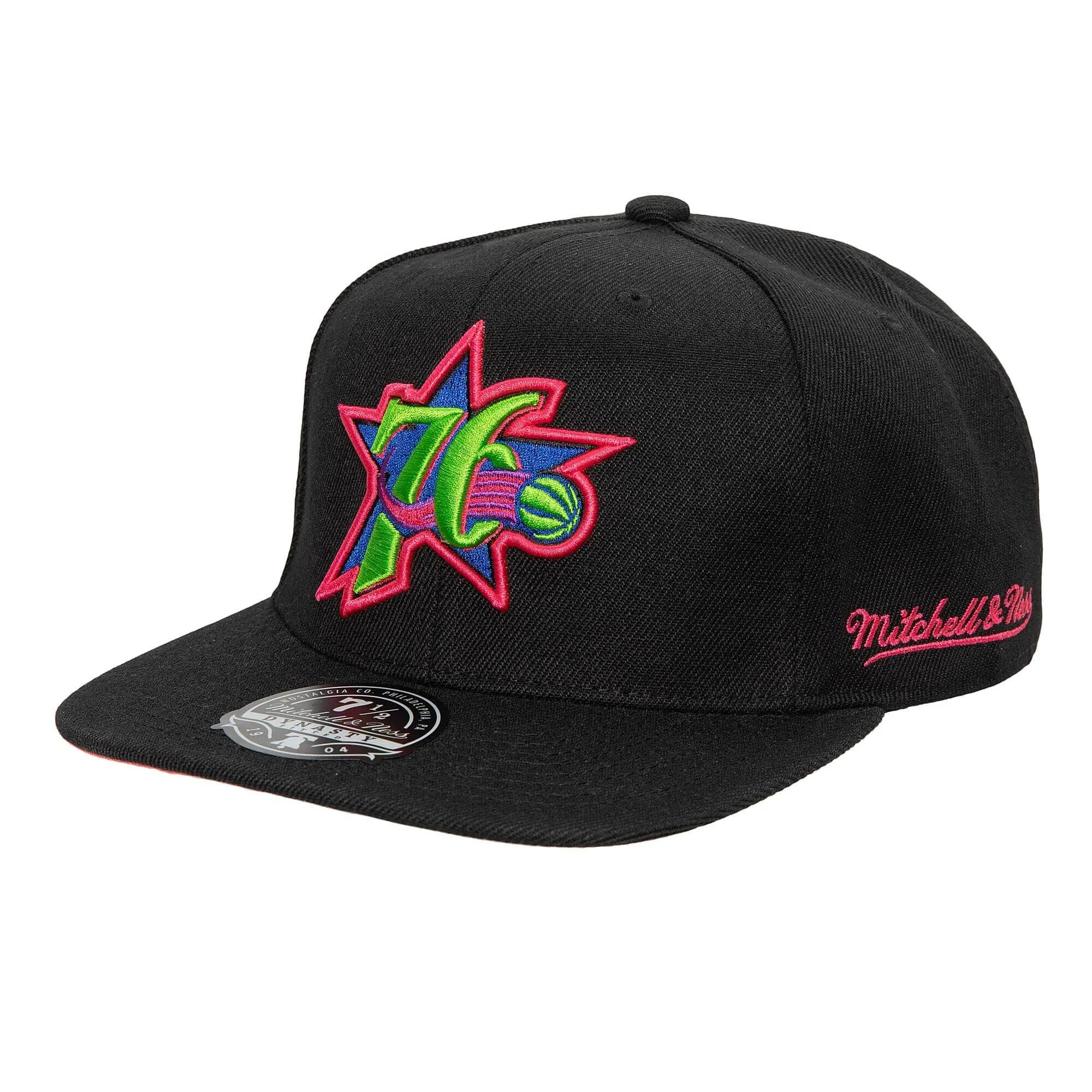 Mitchell & Ness Men's NBA Color Bomb Fitted Hwc 76Ers Fitted Caps sold by Zulily