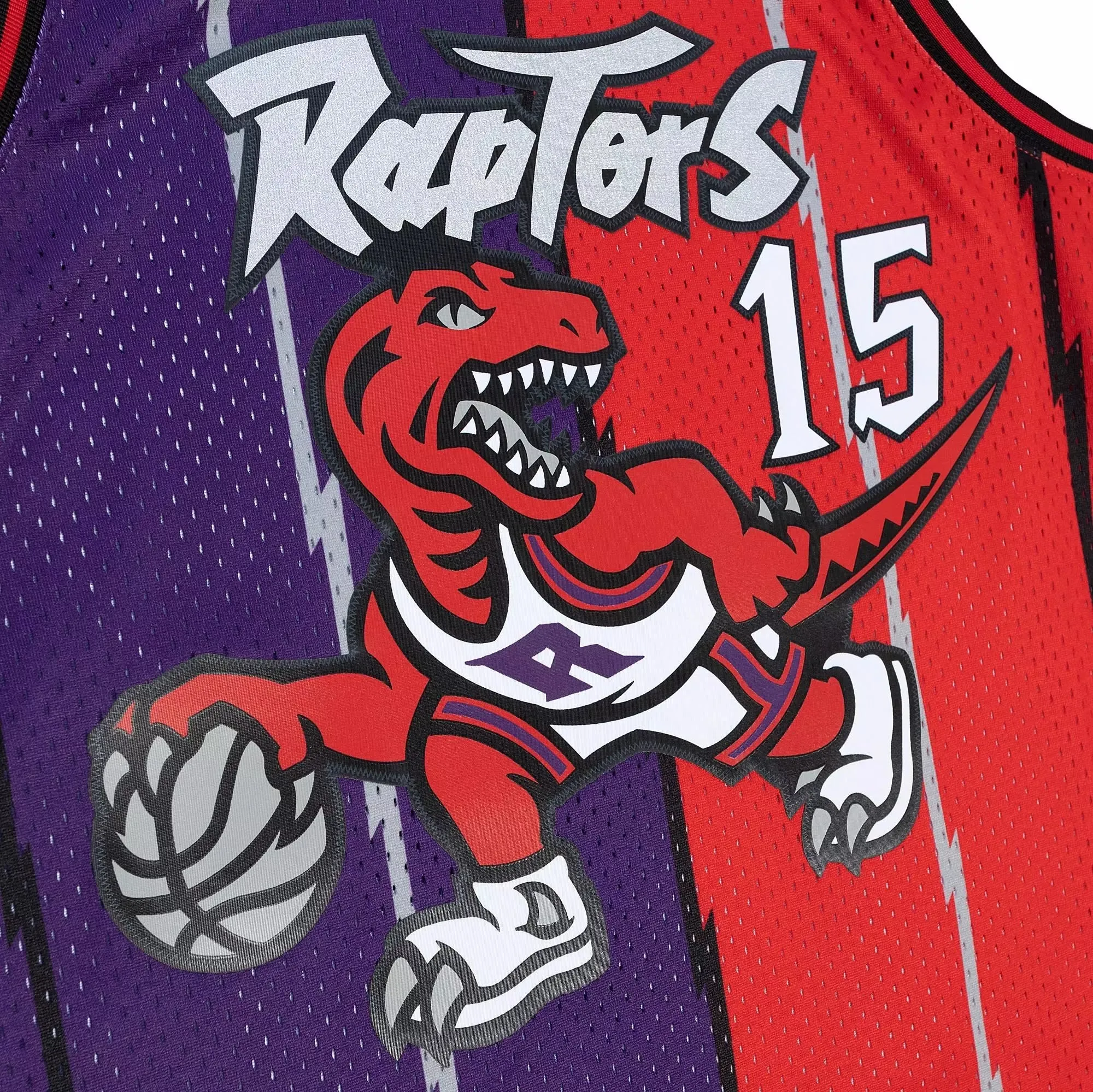 Mitchell & Ness NBA Split Swingman Jersey Toronto Raptors 1998 Vince Carter sold by Zulily product image thumbnail 3