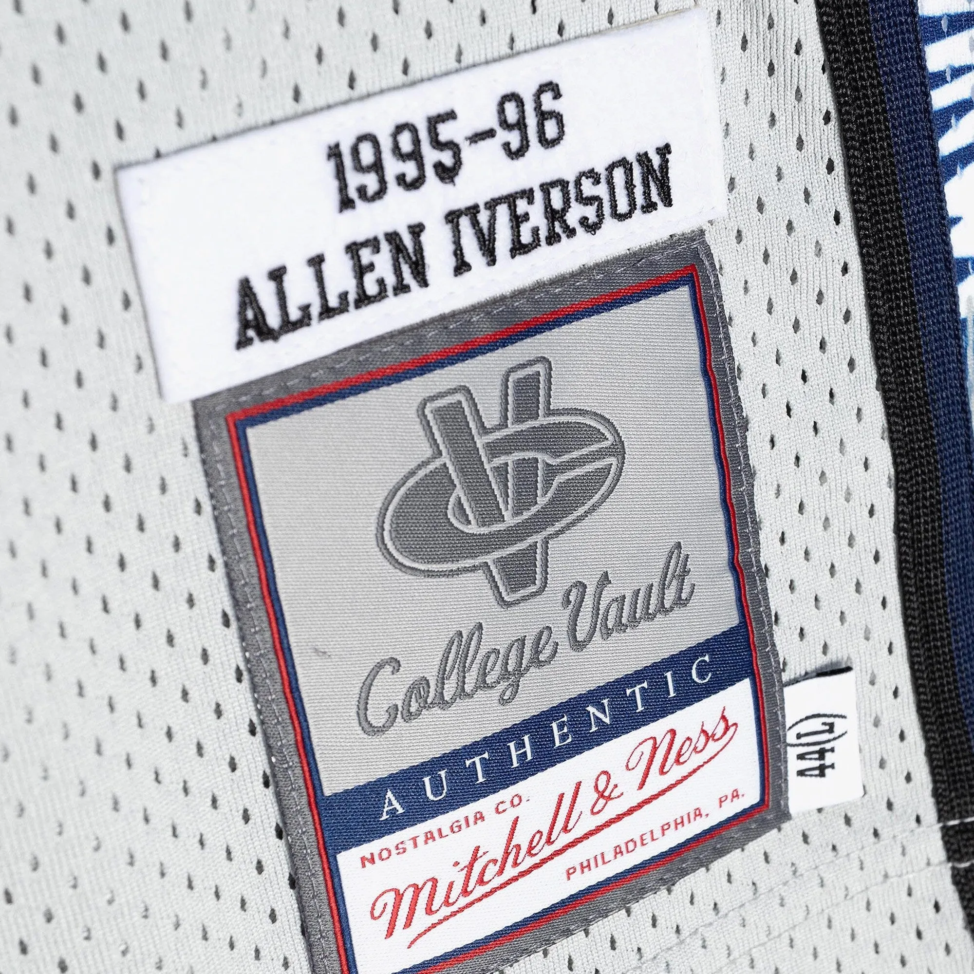 Mitchell & Ness Men's Ncaa Authentic Jersey Ncaa Georgetown 1995 Allen Iverson Jerseys sold by Zulily product image thumbnail 4