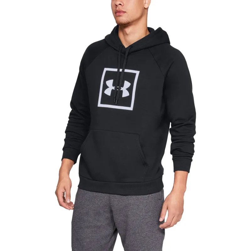 Under Armour Men's Rival Fleece Box Logo Hoodie made by Under Armour