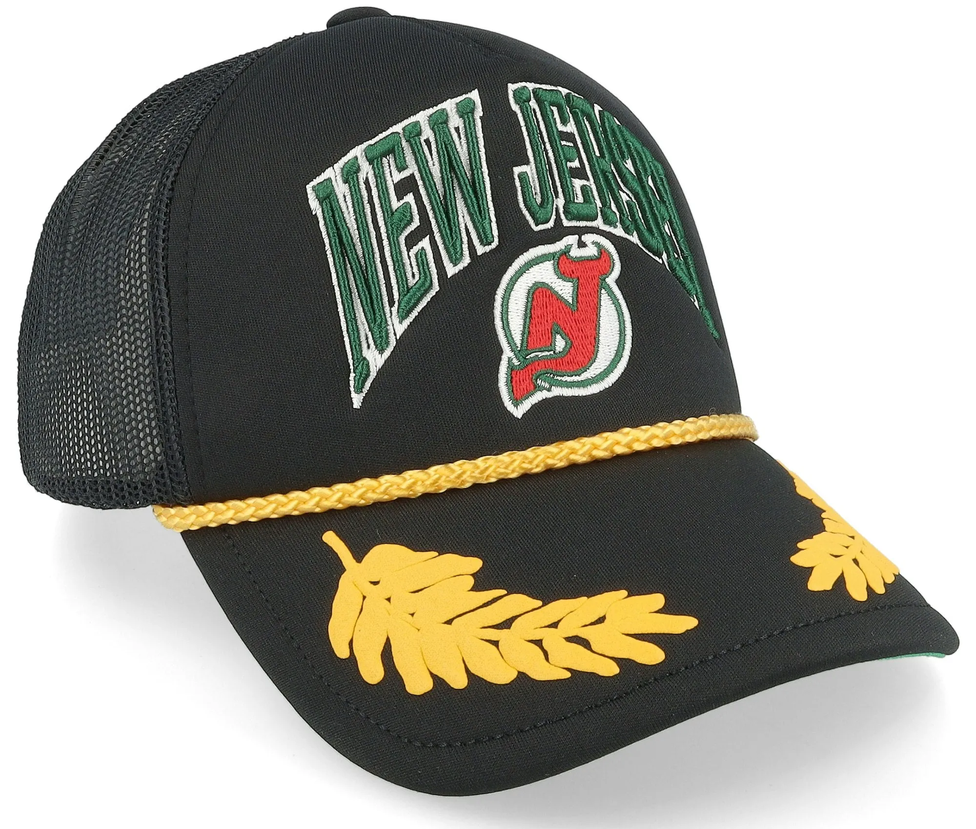 Mitchell & Ness Men's NHL Gold Leaf Trucker Vntg Devils Hats sold by Zulily product image thumbnail 2