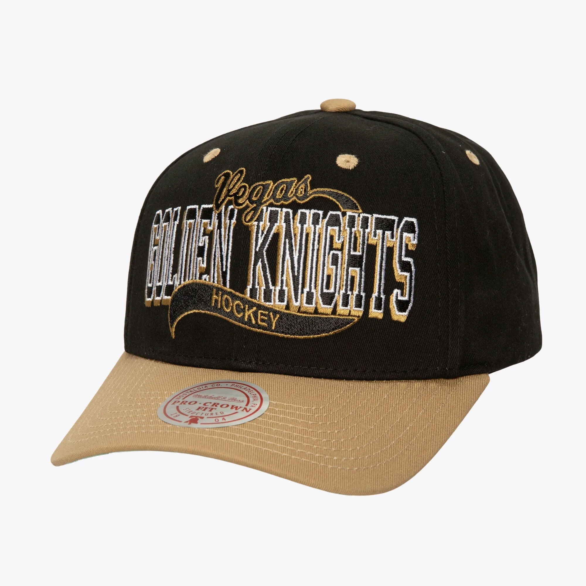 Mitchell & Ness Men's NHL Block Sweep Pro Snapback Knights Snapback Caps sold by Zulily