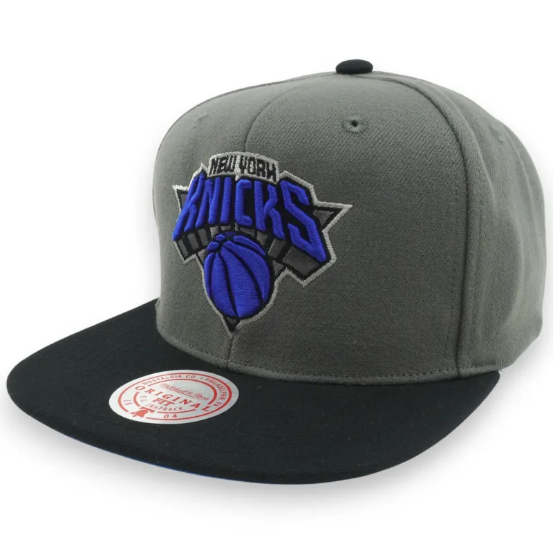 Mitchell & Ness Men's NBA Storm Front Snapback Knicks Snapback Caps sold by Zulily