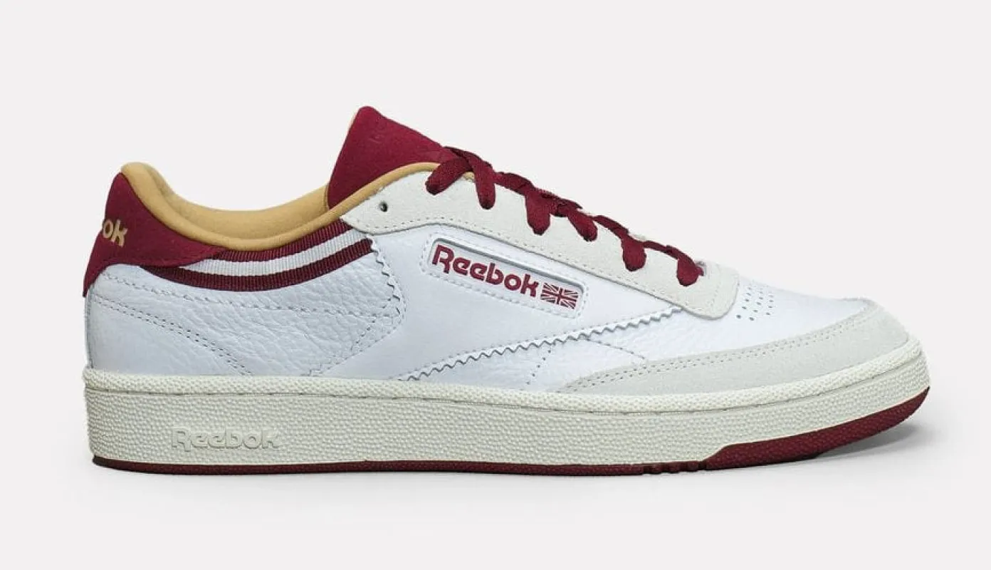 Reebok Men's Club C 85 'White Retro Red Chalk' Sneakers sold by Zulily