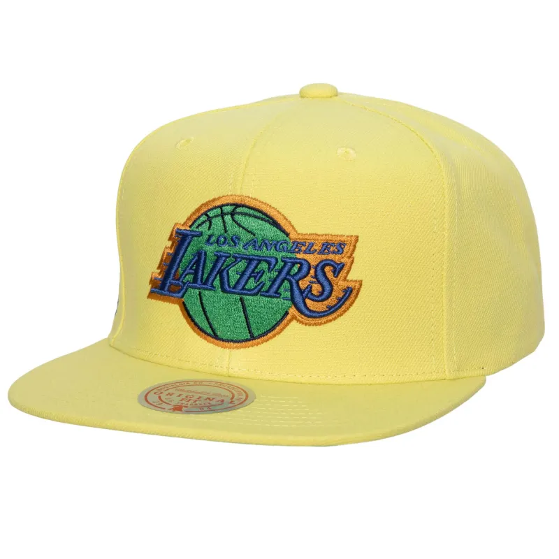 Mitchell & Ness Men's NBA So Fresh Snapback Lakers Snapback Caps made by Mitchell & Ness