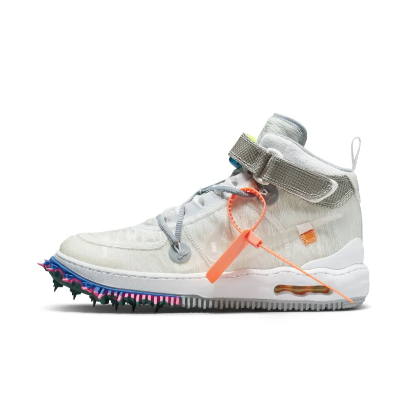 Nike Men's X Off-White Air Force 1 Mid 'White' Sneakers sold by Zulily