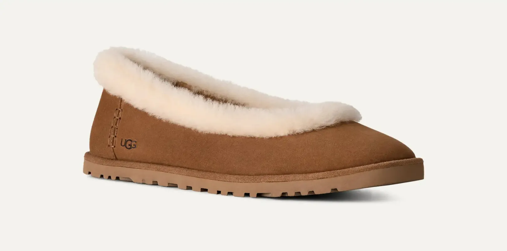 UGG Women's Zora Ballet Flat 'Chestnut' sold by Zulily