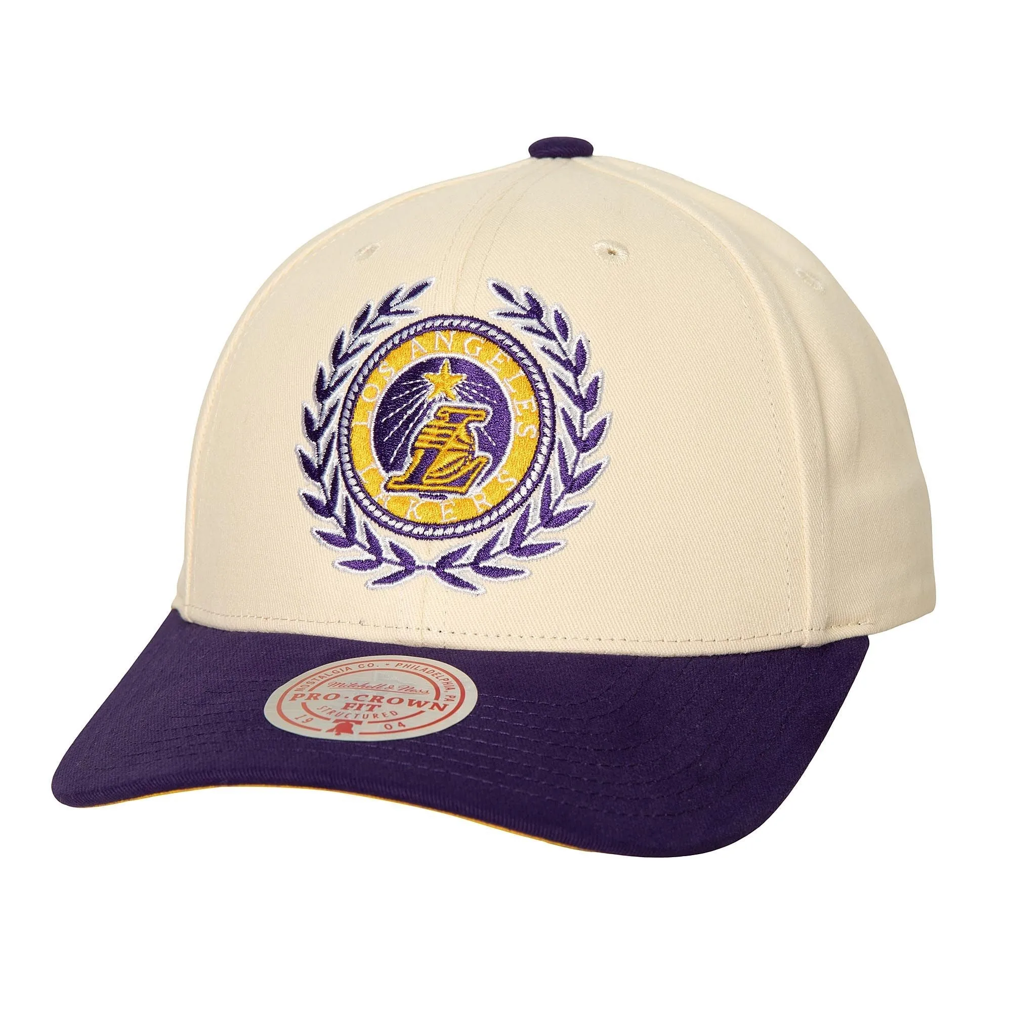Mitchell & Ness Men's NBA Collegiate Pro Snapback Lakers Snapback Caps sold by Zulily