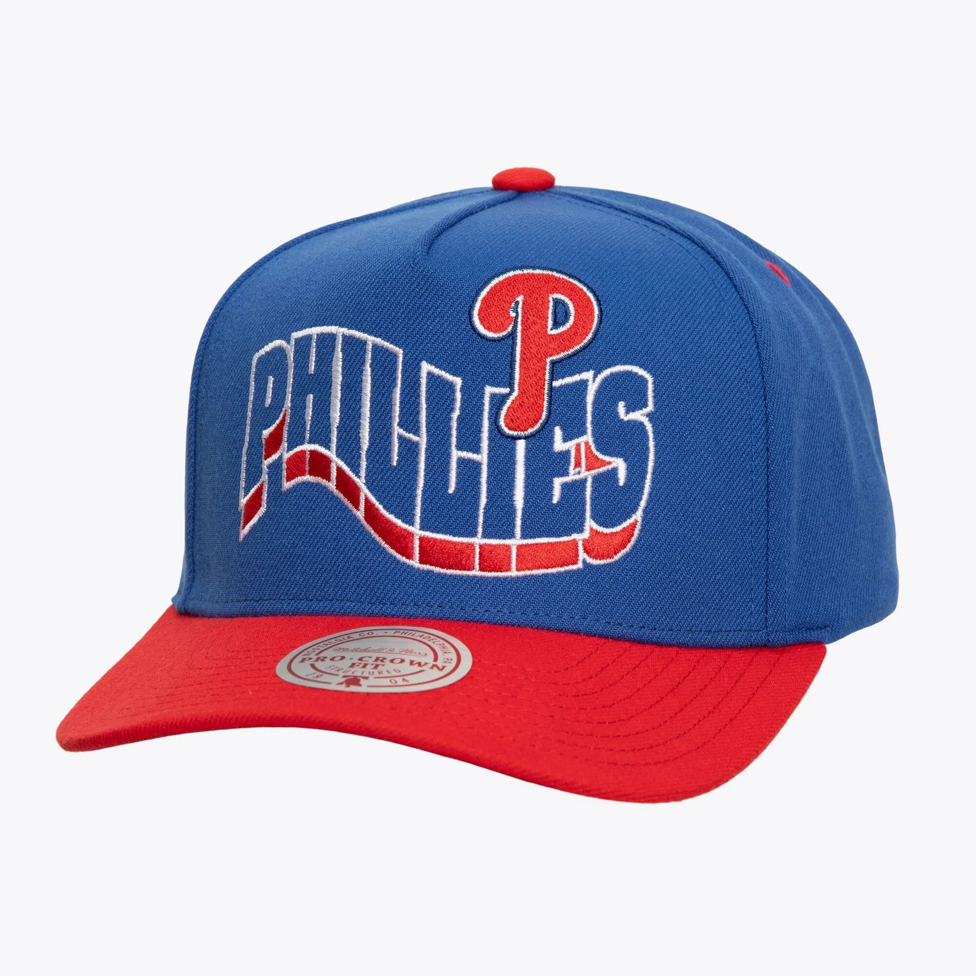Mitchell & Ness Men's MLB Wavy Pro Snapback Phillies Snapback Caps sold by Zulily