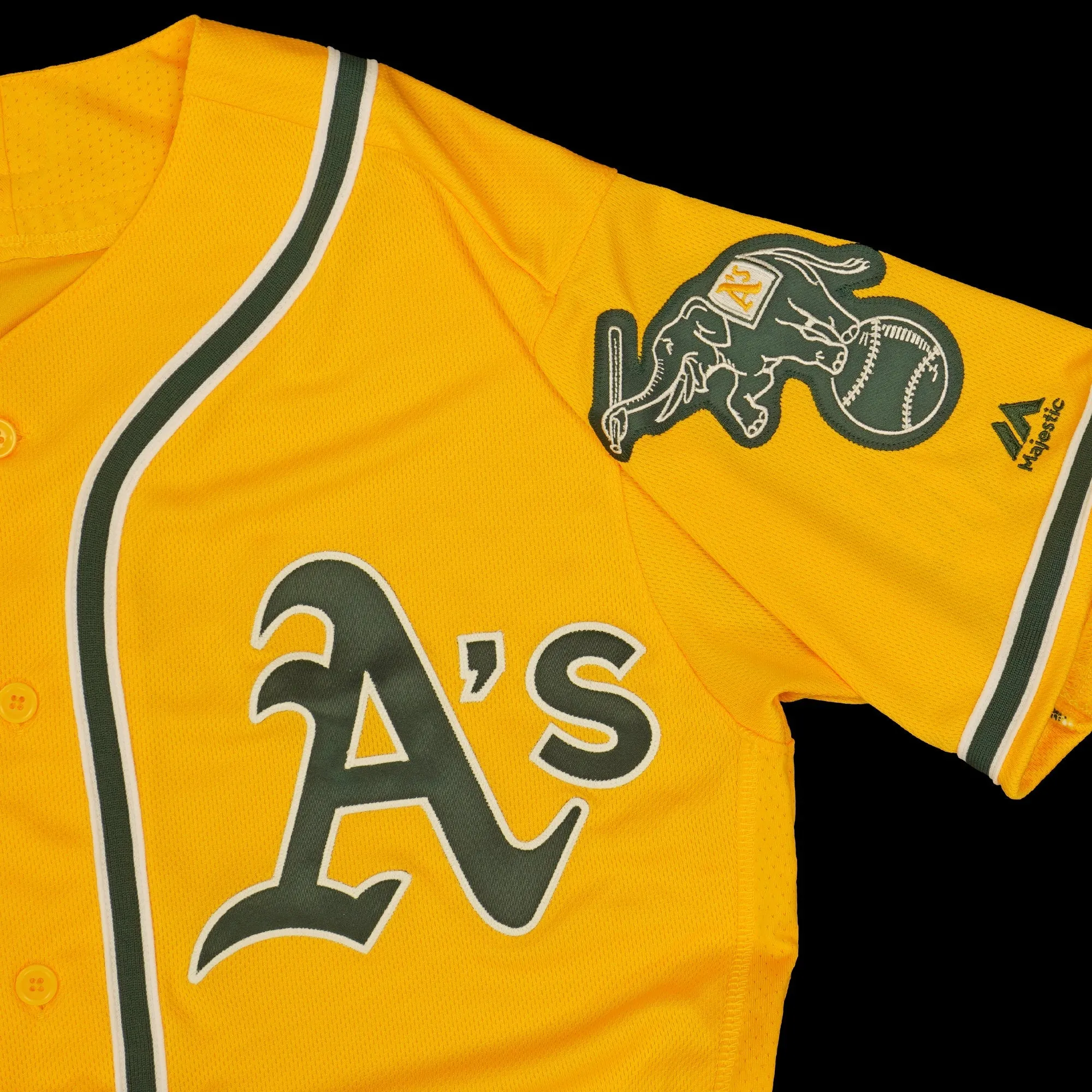 Majestic Men's MLB Oakland Athletics Authentic On Field Flex Base Jersey Alternate sold by Zulily product image thumbnail 2