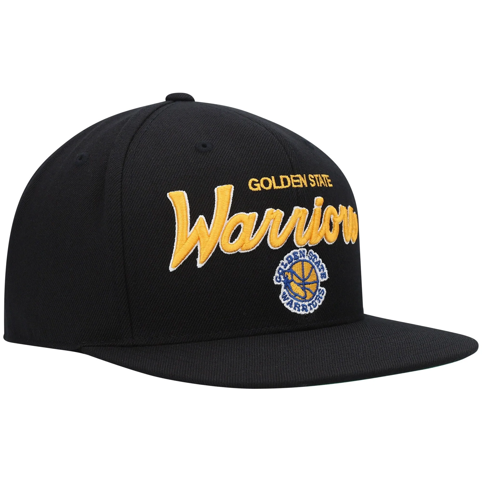 Mitchell & Ness Men's NBA Foundation Script Fitted Hwc Warriors Fitted Caps sold by Zulily