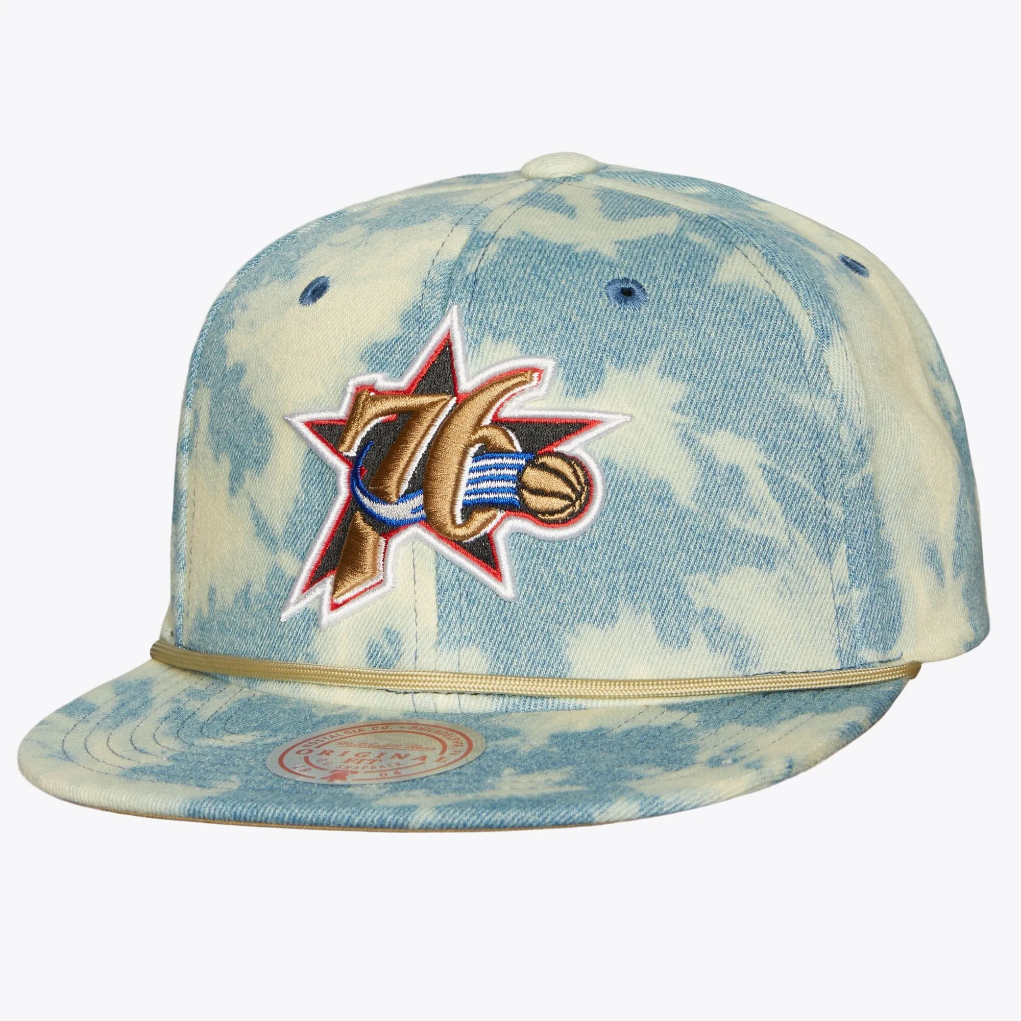 Mitchell & Ness Men's NBA Acid Wash Snapback Hwc 76Ers Snapback Caps sold by Zulily