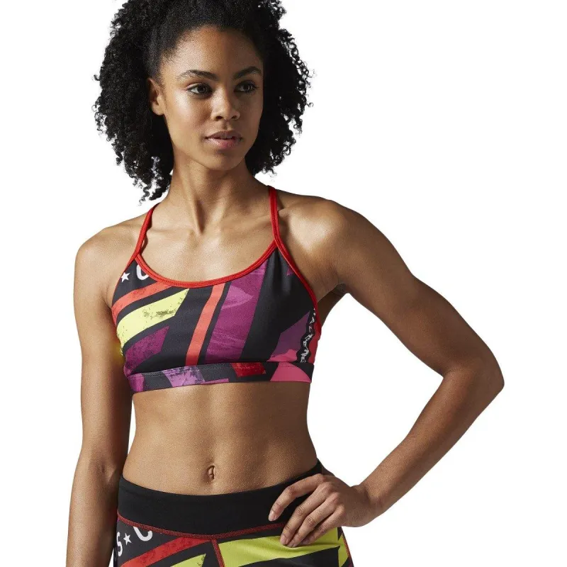 Reebok Women's One Series Aop Strappy Bra sold by Zulily