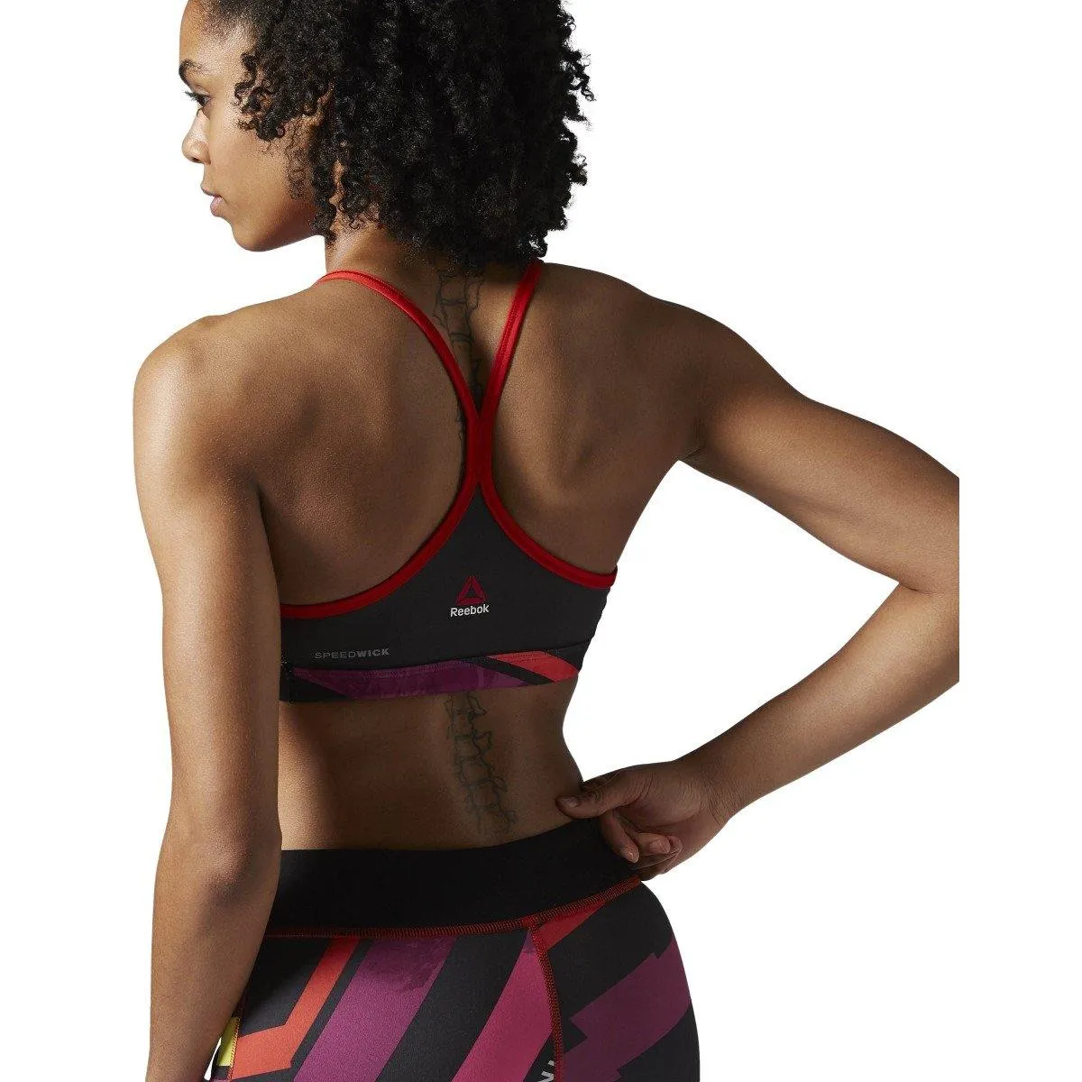 Reebok Women's One Series Aop Strappy Bra sold by Zulily product image thumbnail 2