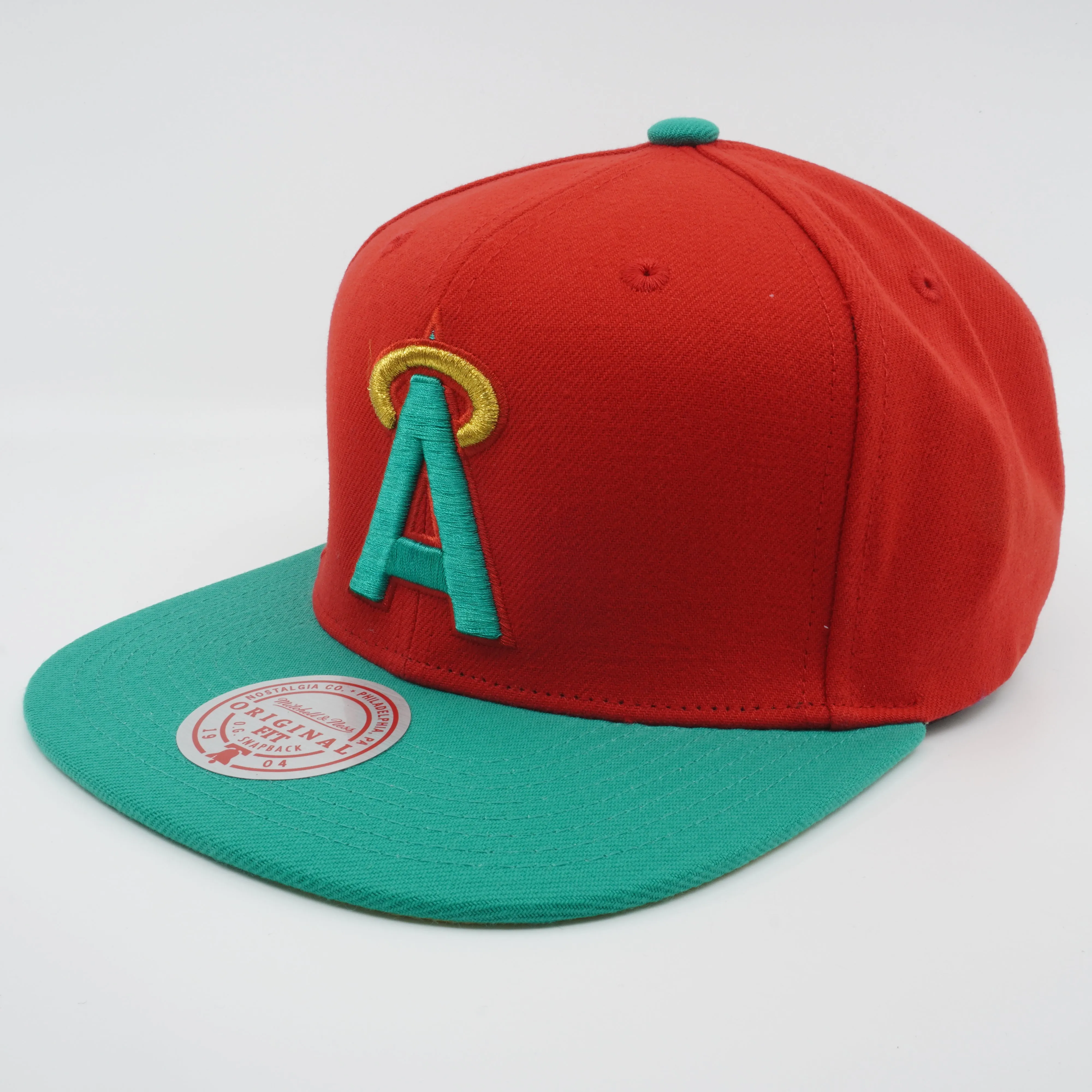 Mitchell & Ness Men's MLB Mistletoe Snapback Coop Angels Snapback Caps sold by Zulily