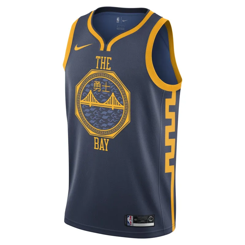 Nike Men's NBA Golden State Warriors City Edition Swingman Jersey sold by Zulily