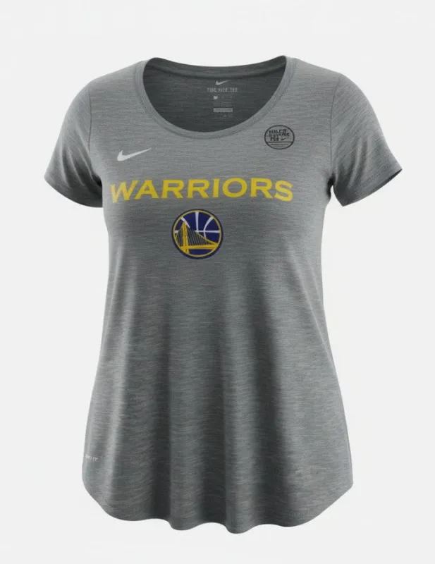 Nike Women's NBA Golden State Warriors Dry Slub Ss Scoop made by Nike