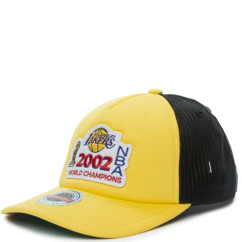 Mitchell & Ness Men's NBA Championship Trucker Lakers Hats made by Mitchell & Ness