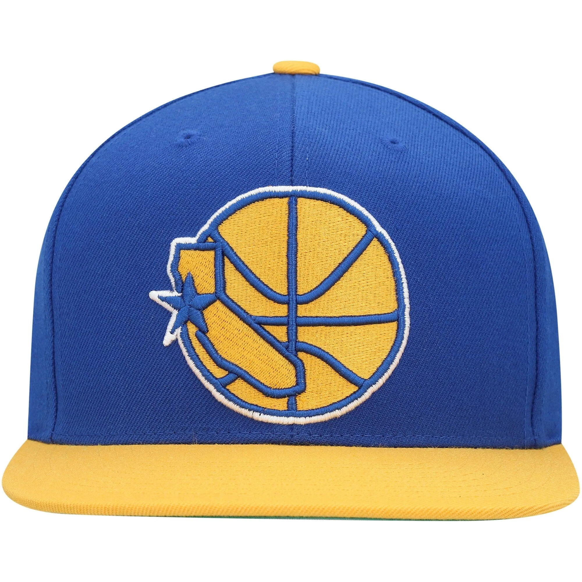 Mitchell & Ness Men's NBA Golden State Warriors Wool 2Tone Snapback sold by Zulily product image thumbnail 2