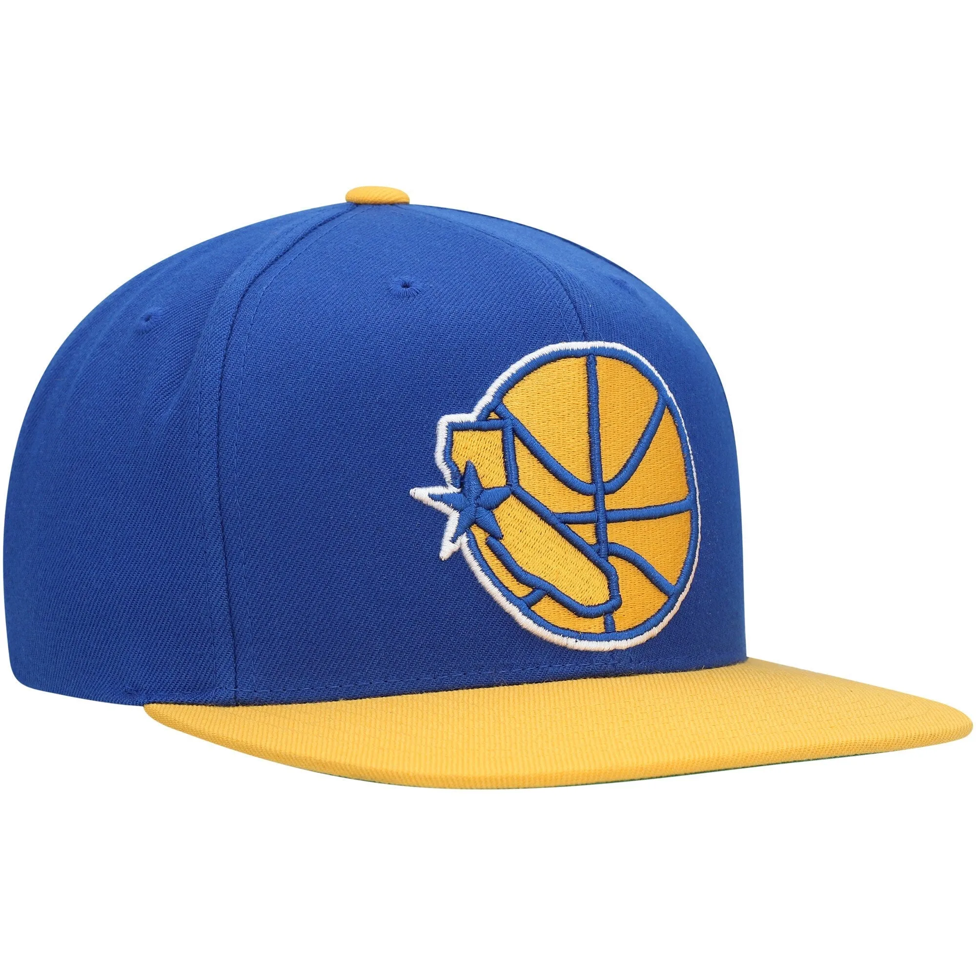 Mitchell & Ness Men's NBA Golden State Warriors Wool 2Tone Snapback sold by Zulily product image thumbnail 3
