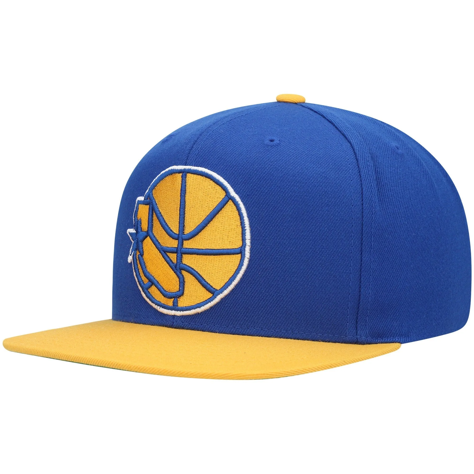 Mitchell & Ness Men's NBA Golden State Warriors Wool 2Tone Snapback sold by Zulily