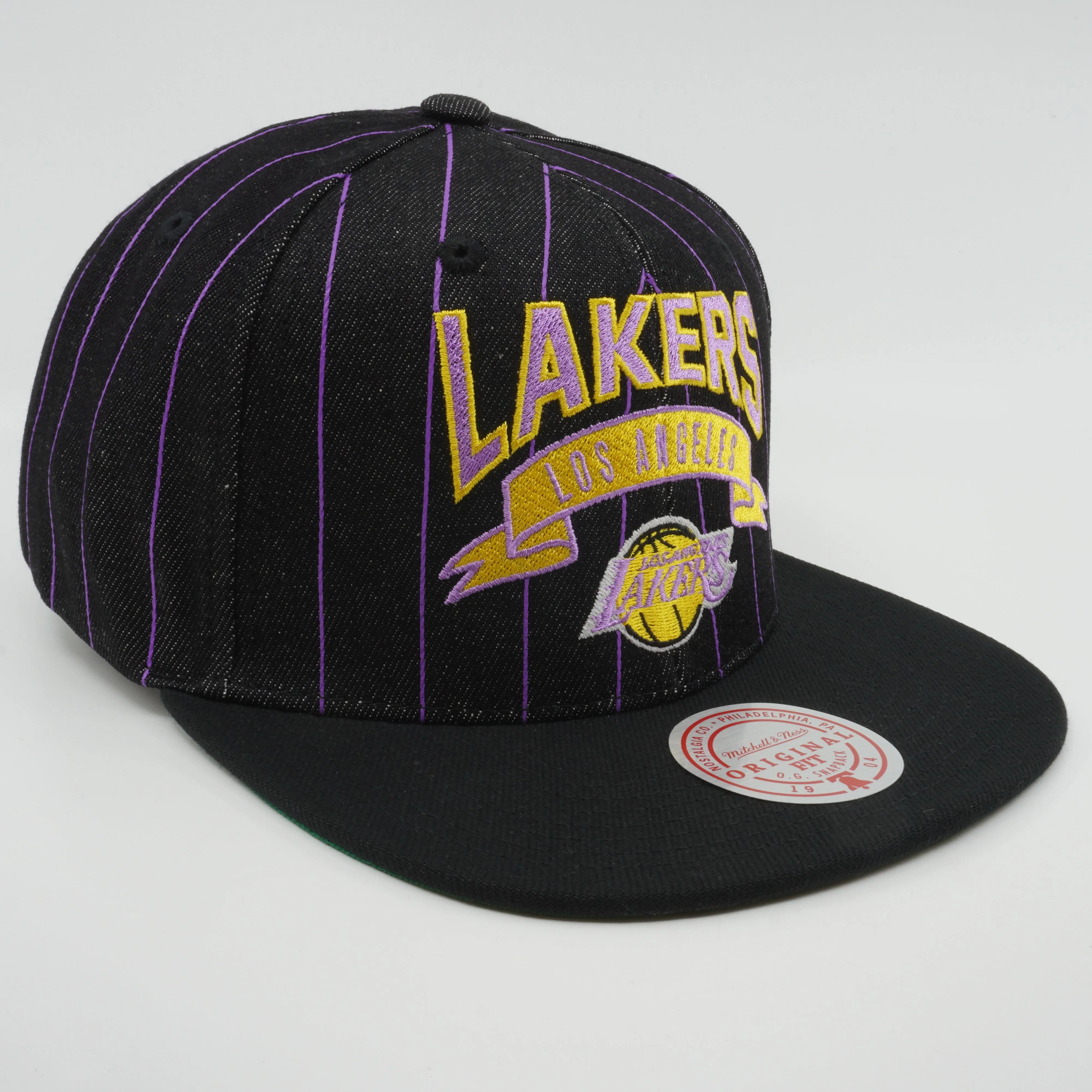 Mitchell & Ness Men's NBA Dem Stripes Snapback Hwc Lakers Snapback Caps sold by Zulily product image thumbnail 3