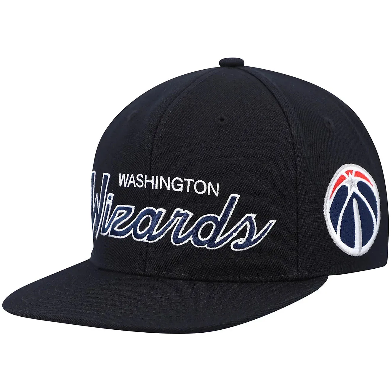 Mitchell & Ness Men's NBA Team Script 2.0 Snapback Wizards Snapback Caps sold by Zulily