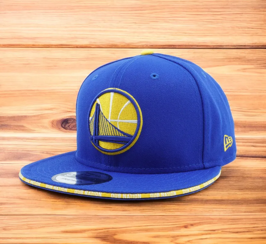 New Era Men's NBA Golden State Warriors Call Out Trim 9Fifty Snapback Hats sold by Zulily