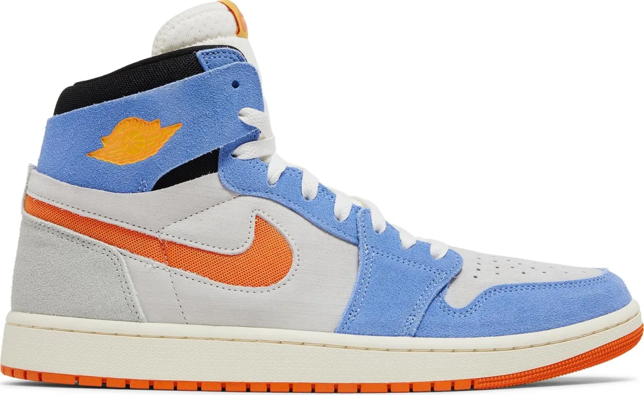 Air Jordan Men's Retro 1 High Zoom Comfort 2 'Royal Pulse Orange' Sneakers sold by Zulily