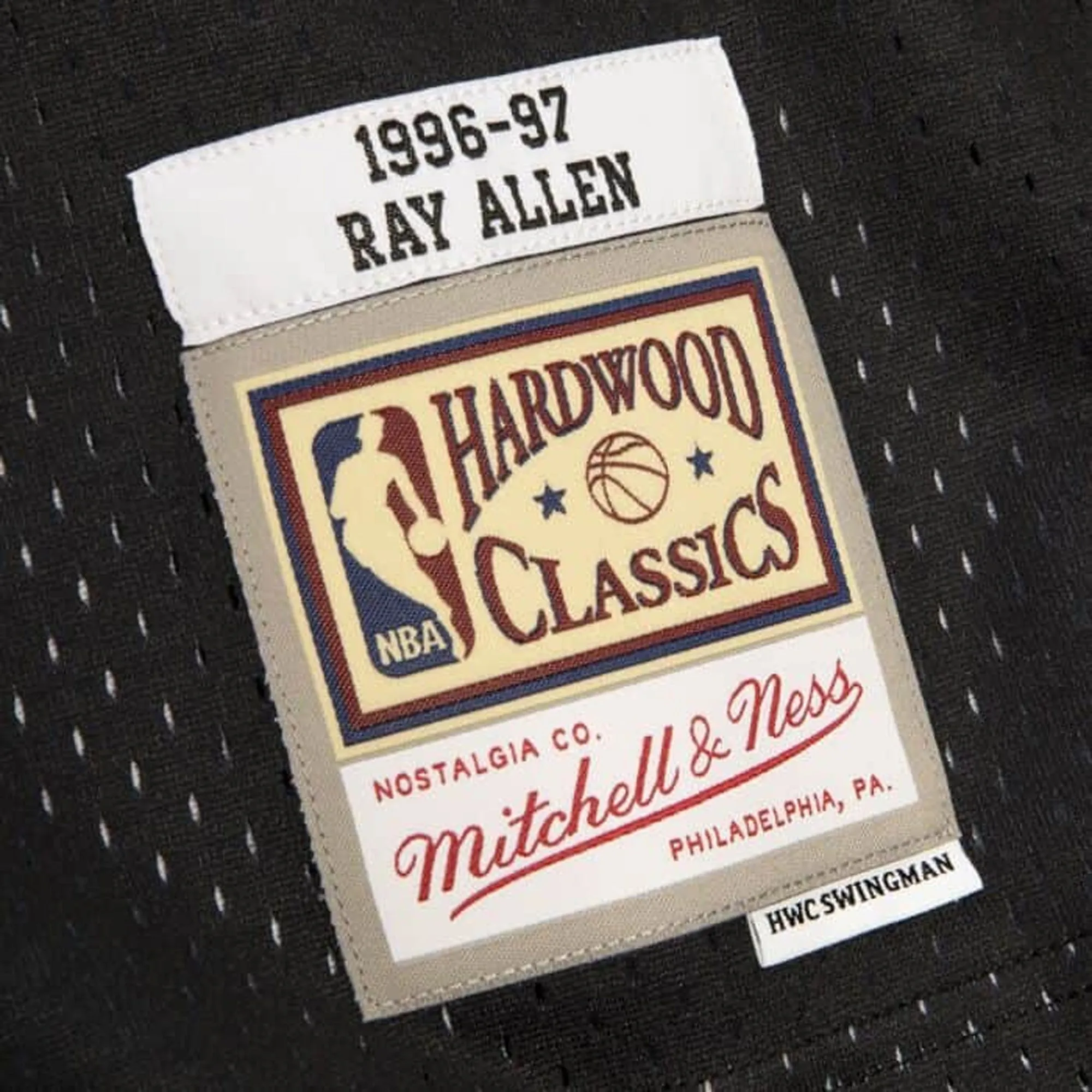 Mitchell & Ness Men's NBA Reload Swingman Jersey - Milwaukee Bucks 1996 Ray Allen Jerseys sold by Zulily product image thumbnail 3