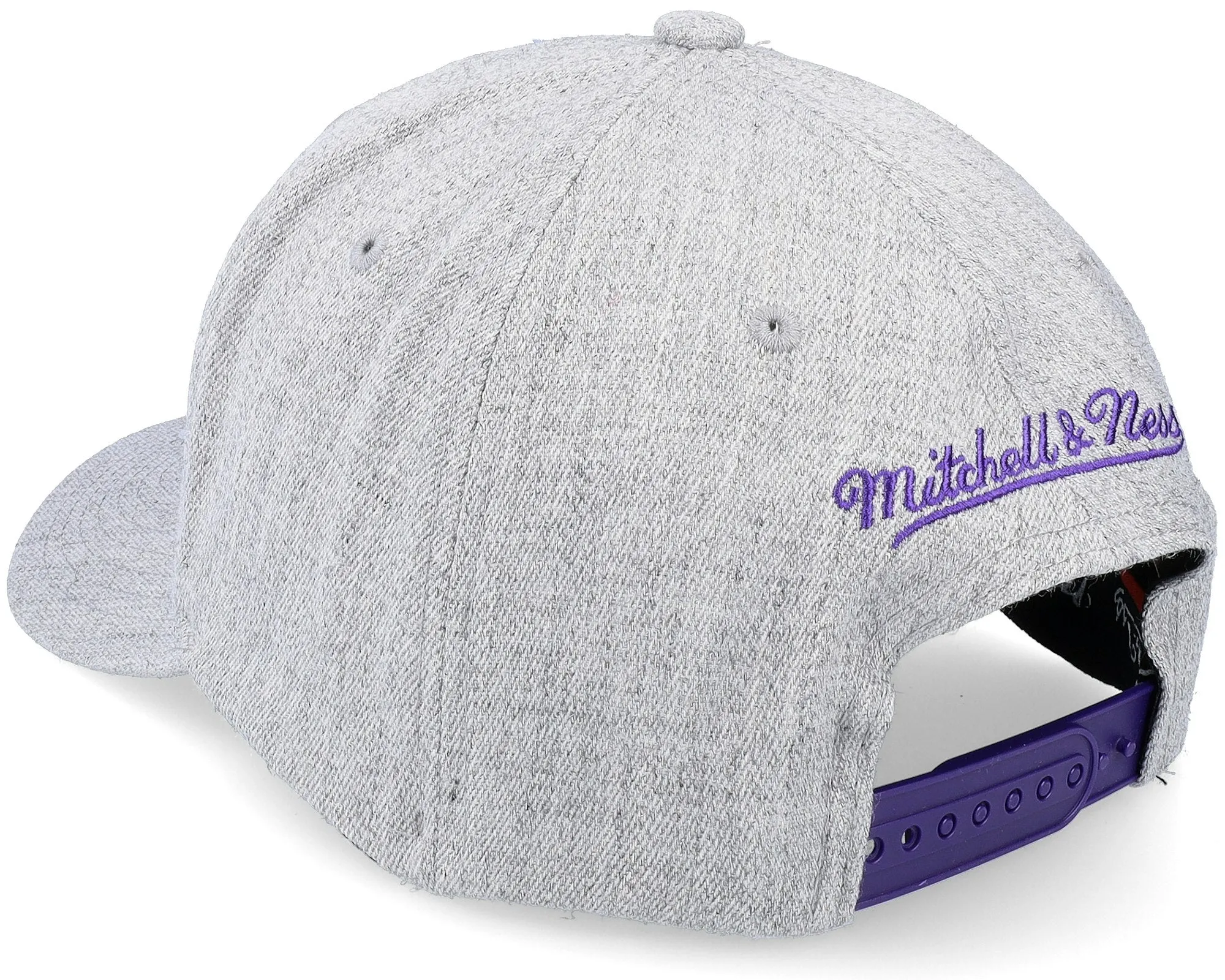 Mitchell & Ness Men's NBA Team Heather 2.0 Stretch Snapback Lakers Snapback Caps sold by Zulily product image thumbnail 3