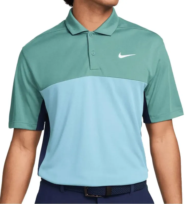 Nike Men's Dri-Fit Victory Color-Block Golf Polo Polos made by Nike