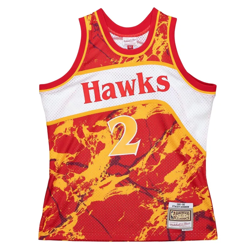 Mitchell & Ness NBA Team Marble Swingman Jersey Atlanta Hawks 1991 Stacey Augmon made by Mitchell & Ness
