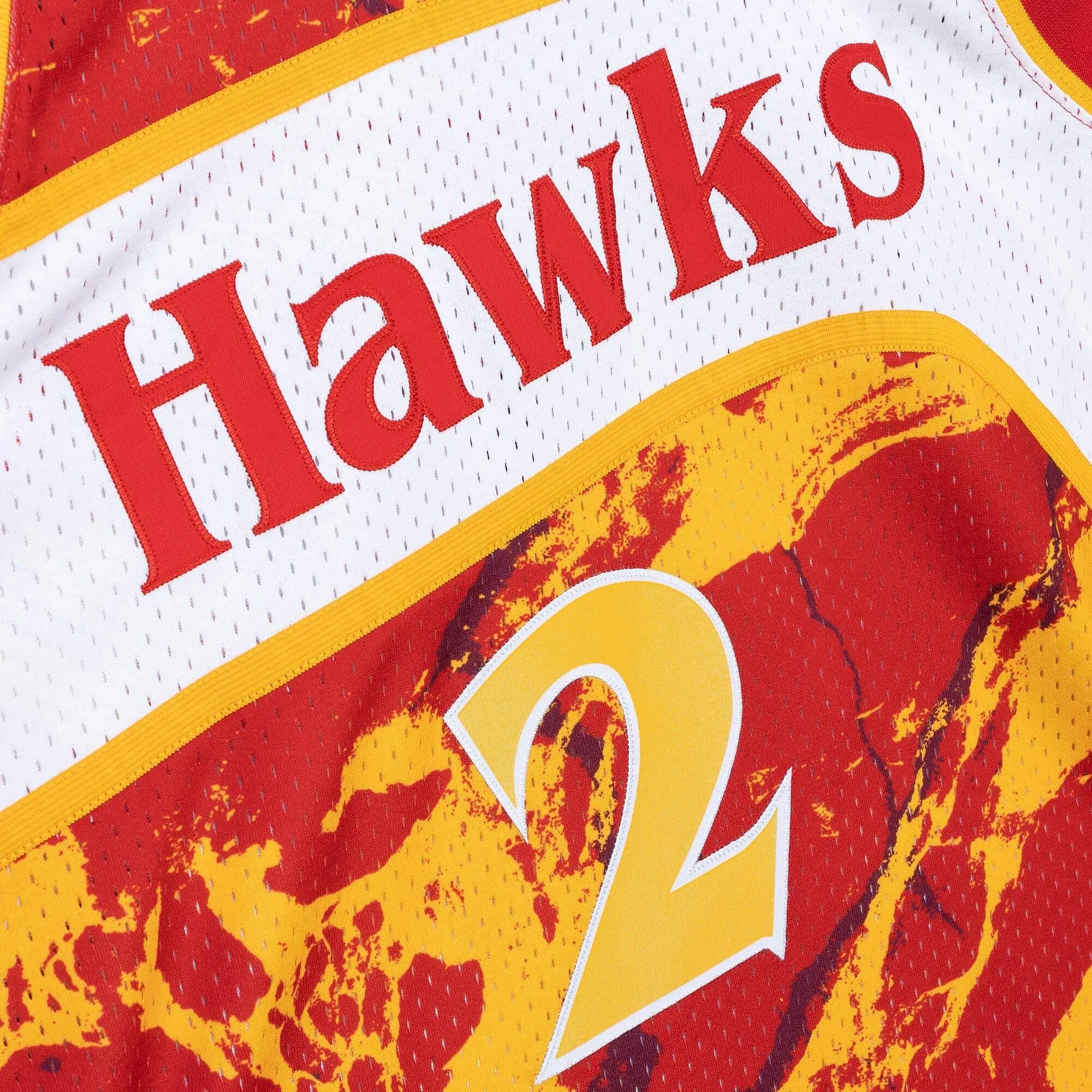Mitchell & Ness NBA Team Marble Swingman Jersey Atlanta Hawks 1991 Stacey Augmon sold by Zulily product image thumbnail 3
